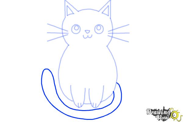 How to Draw a Kitten (Super Easy) - Step 8 How to Draw a Kitten (Super Easy) - Step 8