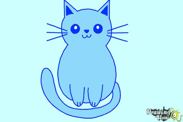 How to Draw a Kitten (Super Easy) - Step 9 How to Draw a Kitten (Super Easy) - Step 9