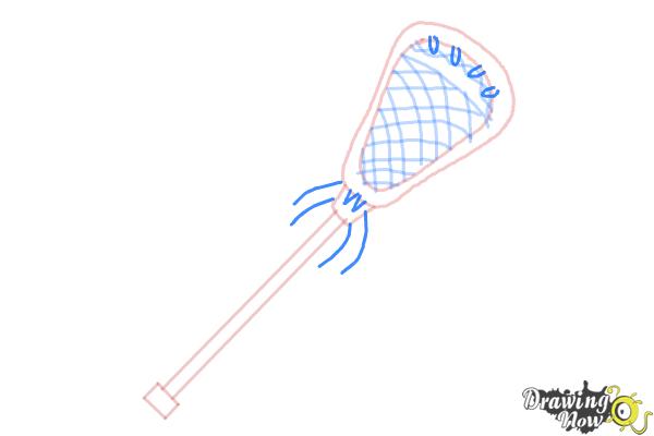 How to Draw a Lacrosse Stick - Step 6