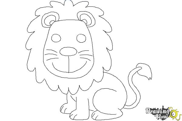 How to Draw a Lion for Kids - Step 11 How to Draw a Lion for Kids - Step 11