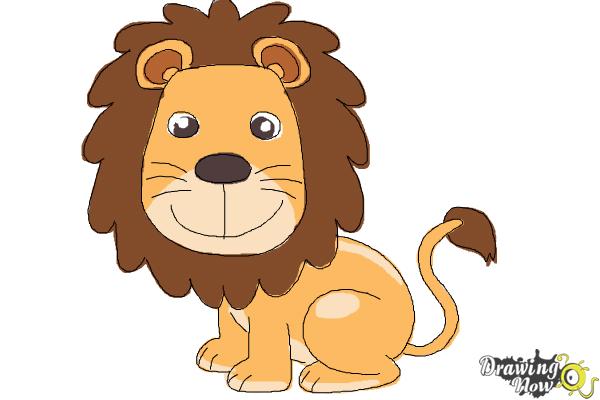 How to Draw a Lion for Kids - Step 12 How to Draw a Lion for Kids - Step 12