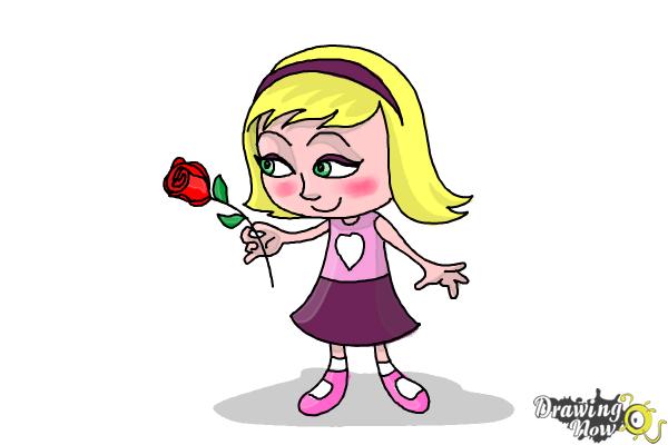 How to Draw a Little Girl Step by Step - Step 10 How to Draw a Little Girl Step by Step - Step 10