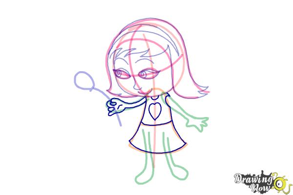 How to Draw a Little Girl Step by Step - Step 6 How to Draw a Little Girl Step by Step - Step 6