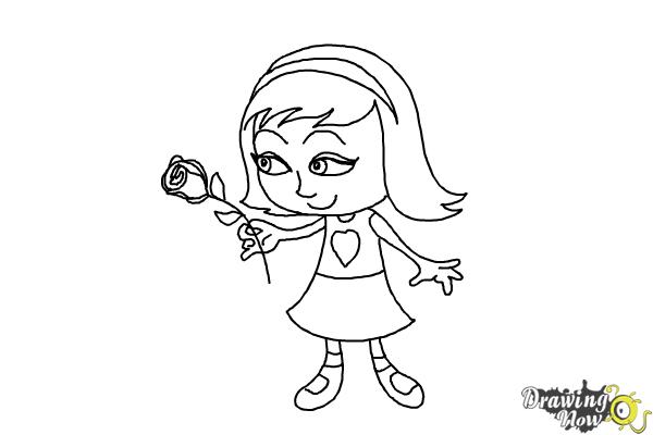 How to Draw a Little Girl Step by Step - Step 9 How to Draw a Little Girl Step by Step - Step 9