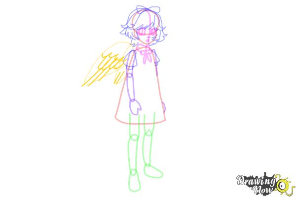How to Draw a Manga Angel - Step 10