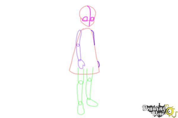 How to Draw a Manga Angel - Step 5
