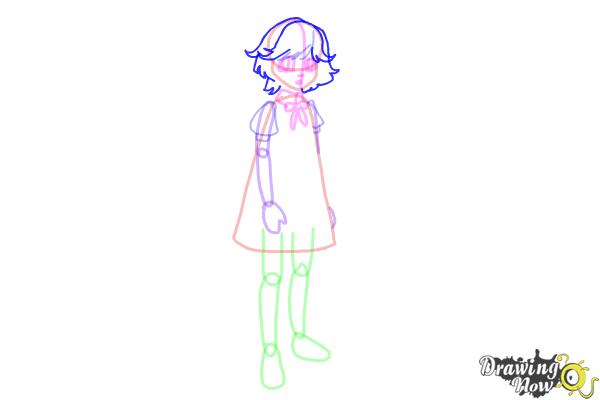 How to Draw a Manga Angel - Step 8