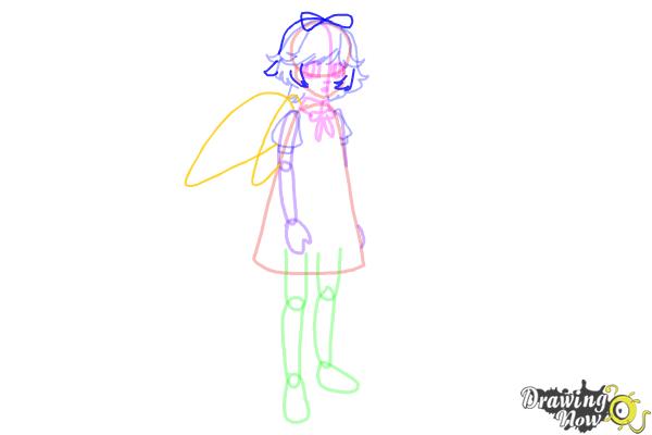 How to Draw a Manga Angel - Step 9