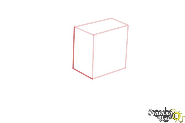 How to Draw a Minecraft Wolf - Step 3 How to Draw a Minecraft Wolf - Step 3