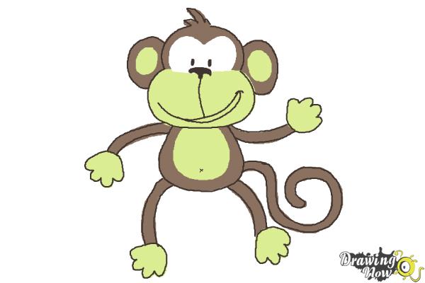 How to Draw a Monkey Step by Step - Step 11 How to Draw a Monkey Step by Step - Step 11