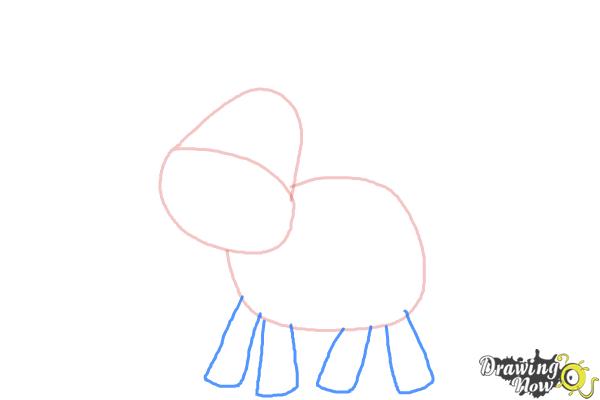 How to Draw a Moose For Kids - Step 3 How to Draw a Moose For Kids - Step 3
