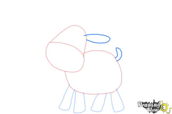 How to Draw a Moose For Kids - Step 4 How to Draw a Moose For Kids - Step 4