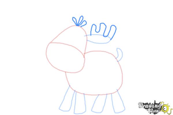 How to Draw a Moose For Kids - Step 5 How to Draw a Moose For Kids - Step 5