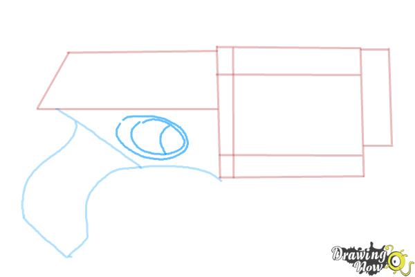 How to Draw a Nerf Gun - Step 4 How to Draw a Nerf Gun - Step 4