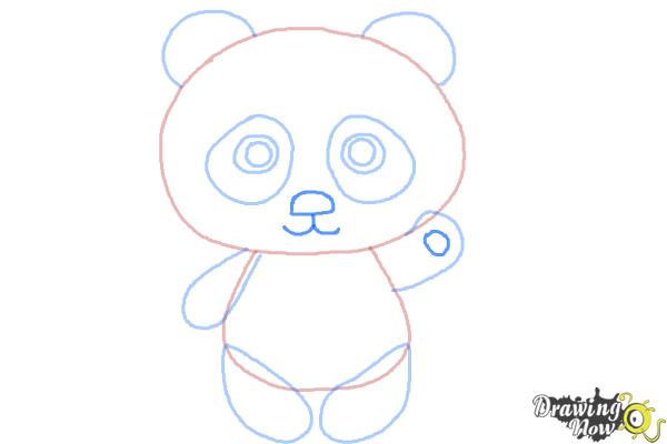 How to Draw a Panda Step by Step - Step 7 How to Draw a Panda Step by Step - Step 7