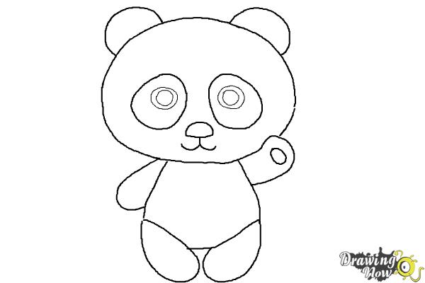 How to Draw a Panda Step by Step - Step 8 How to Draw a Panda Step by Step - Step 8