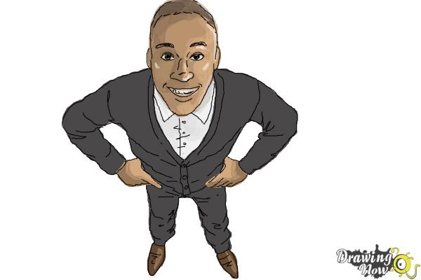 How to Draw a Person from Above - Step 10 How to Draw a Person from Above - Step 10