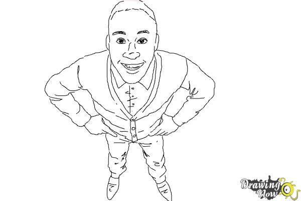 How to Draw a Person from Above - Step 9 How to Draw a Person from Above - Step 9
