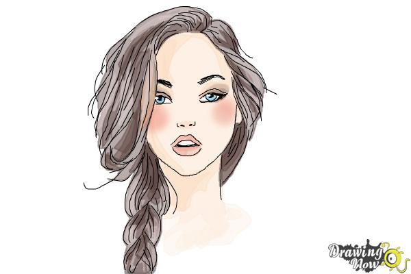 How to Draw a Pretty Girl - Step 9 How to Draw a Pretty Girl - Step 9
