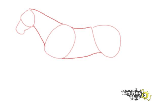 How to Draw a Realistic Horse - Step 3 How to Draw a Realistic Horse - Step 3