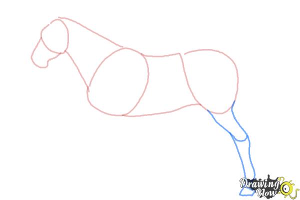 How to Draw a Realistic Horse - Step 4 How to Draw a Realistic Horse - Step 4