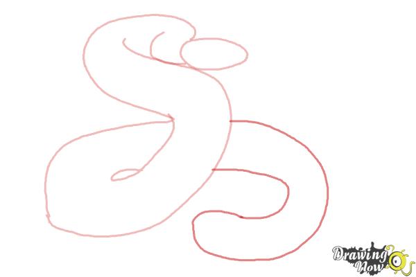 How to Draw a Realistic Snake - Step 4 How to Draw a Realistic Snake - Step 4