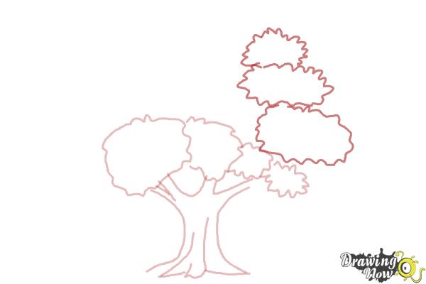 How to Draw a Realistic Tree - Step 4 How to Draw a Realistic Tree - Step 4