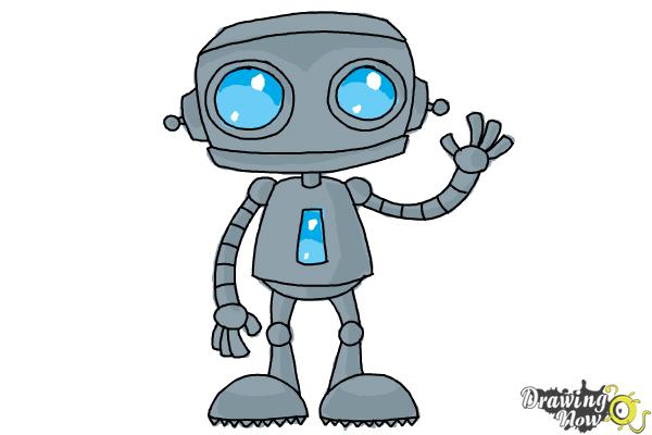 How to Draw a Robot (Ver 2) - Step 10 How to Draw a Robot (Ver 2) - Step 10