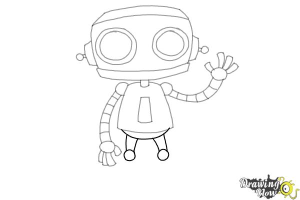 How to Draw a Robot (Ver 2) - Step 8 How to Draw a Robot (Ver 2) - Step 8