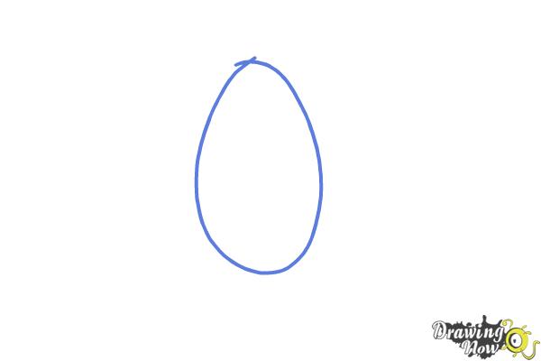 How to Draw a Rose Bud - Step 1 How to Draw a Rose Bud - Step 1