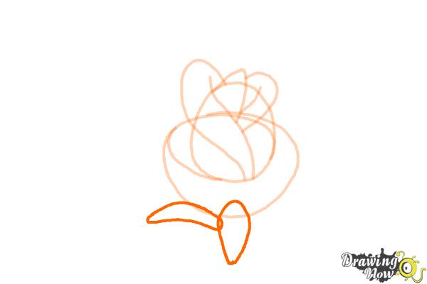 How to Draw a Rose Tattoo - Step 6