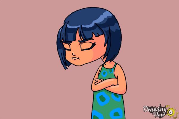 How to Draw a Sad Girl - Step 10 How to Draw a Sad Girl - Step 10