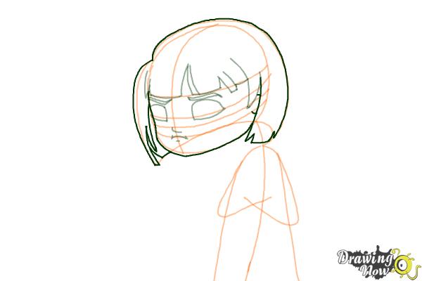 How to Draw a Sad Girl - Step 7 How to Draw a Sad Girl - Step 7