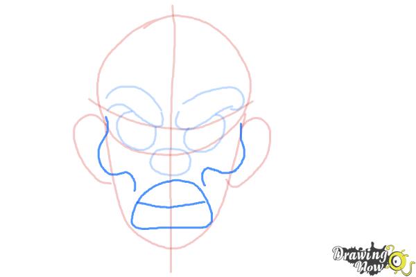 How to Draw a Scary Face - Step 4 How to Draw a Scary Face - Step 4