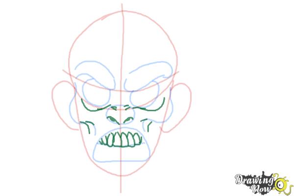 How to Draw a Scary Face - Step 5 How to Draw a Scary Face - Step 5