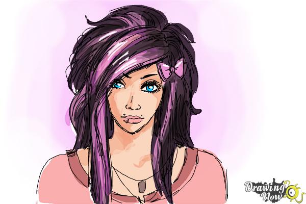 How to Draw a Scene Girl - Step 11 How to Draw a Scene Girl - Step 11