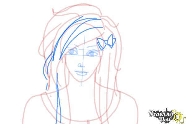 How to Draw a Scene Girl - Step 9 How to Draw a Scene Girl - Step 9