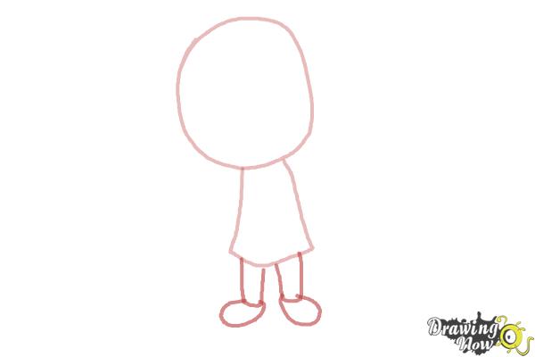 How to Draw a School Girl - Step 2 How to Draw a School Girl - Step 2