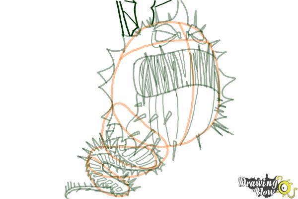 How to Draw a Screaming Death Dragon from How to Train Your Dragon - Step 10 How to Draw a Screaming Death Dragon from How to Train Your Dragon - Step 10