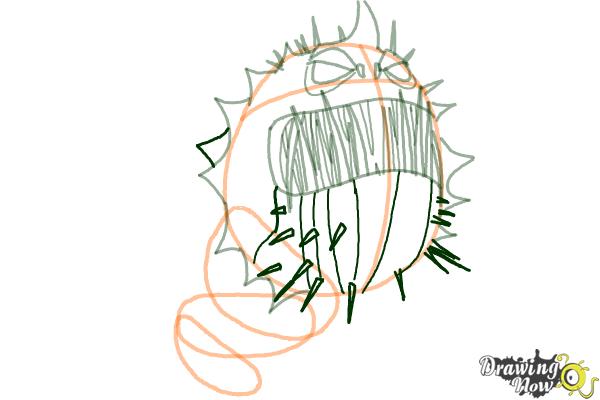 How to Draw a Screaming Death Dragon from How to Train Your Dragon - Step 7 How to Draw a Screaming Death Dragon from How to Train Your Dragon - Step 7