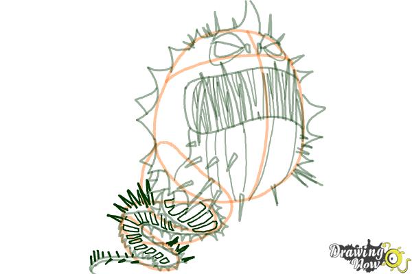 How to Draw a Screaming Death Dragon from How to Train Your Dragon - Step 9 How to Draw a Screaming Death Dragon from How to Train Your Dragon - Step 9