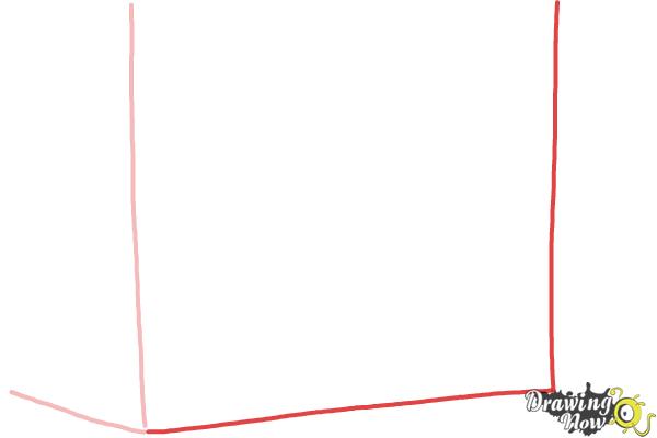 How to Draw a Simple Cake Shop - Step 2 How to Draw a Simple Cake Shop - Step 2