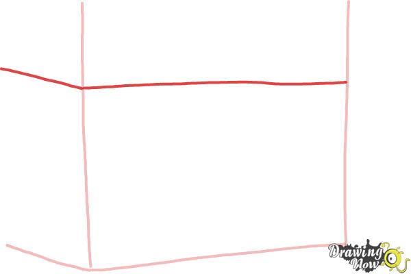 How to Draw a Simple Cake Shop - Step 3 How to Draw a Simple Cake Shop - Step 3