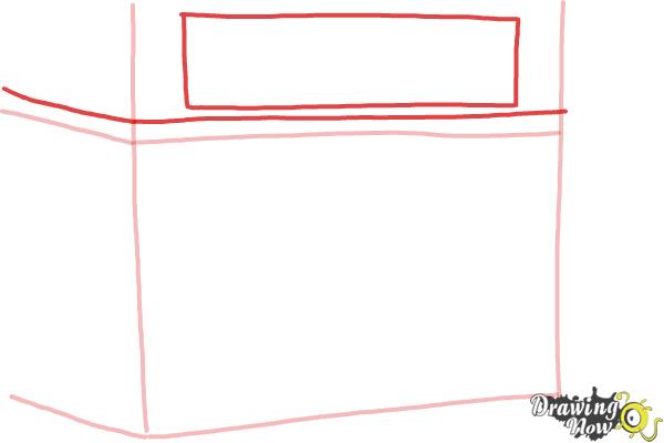 How to Draw a Simple Cake Shop - Step 4 How to Draw a Simple Cake Shop - Step 4