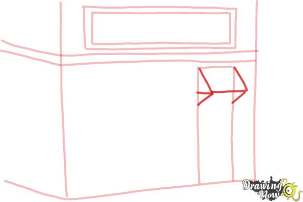 How to Draw a Simple Cake Shop - Step 6 How to Draw a Simple Cake Shop - Step 6