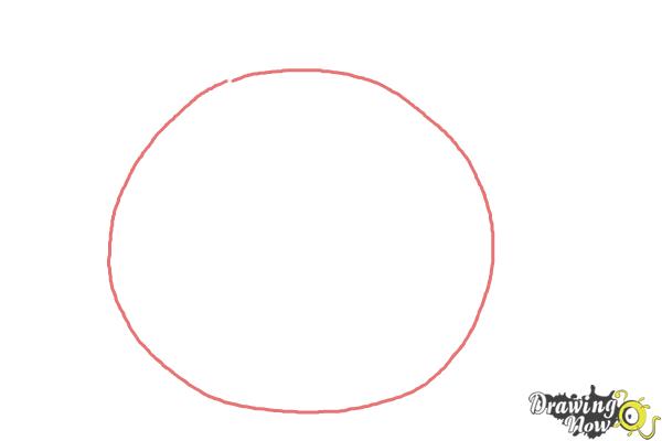 How to Draw a Simple Cat Face - Step 1 How to Draw a Simple Cat Face - Step 1