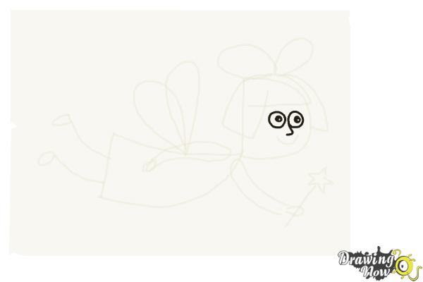 How to Draw a Simple Fairy Girl - Step 10 How to Draw a Simple Fairy Girl - Step 10