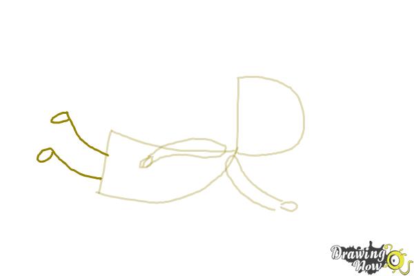 How to Draw a Simple Fairy Girl - Step 4 How to Draw a Simple Fairy Girl - Step 4