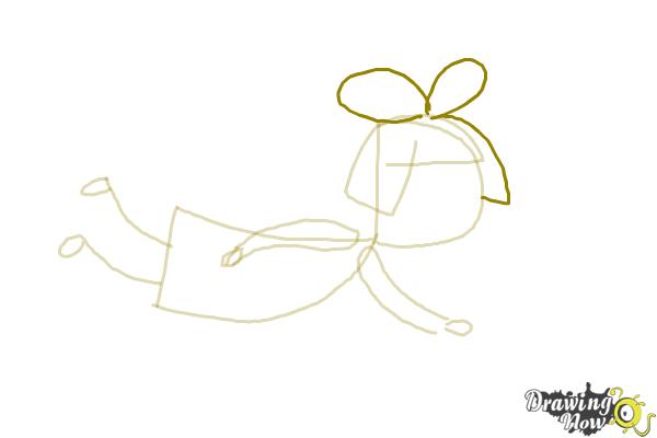 How to Draw a Simple Fairy Girl - Step 6 How to Draw a Simple Fairy Girl - Step 6