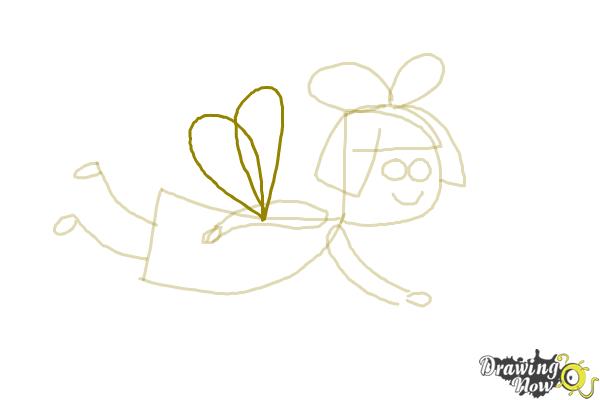 How to Draw a Simple Fairy Girl - Step 8 How to Draw a Simple Fairy Girl - Step 8